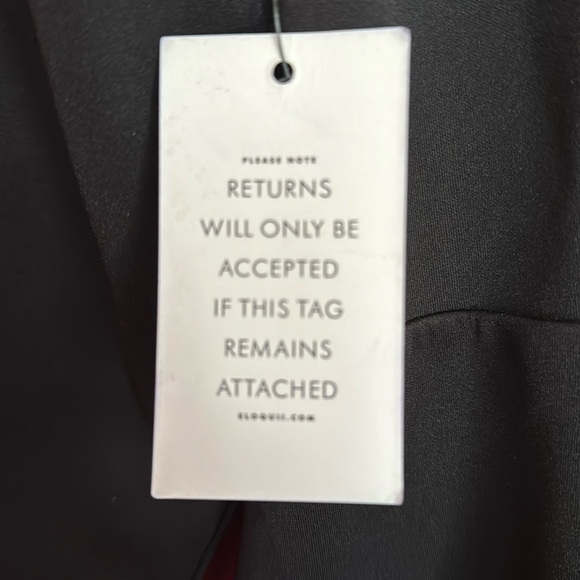 ELOQUII 20 Black Fit & Flare 3/4 Long Sleeve Dress New 20W - Picture 10 of 12